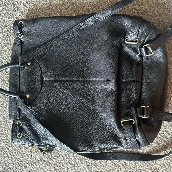 Vince Camuto Black Leather Robyn Backpack - Picture 3 of 15